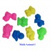 6 pounds three colors Kinetic Sand with three molds